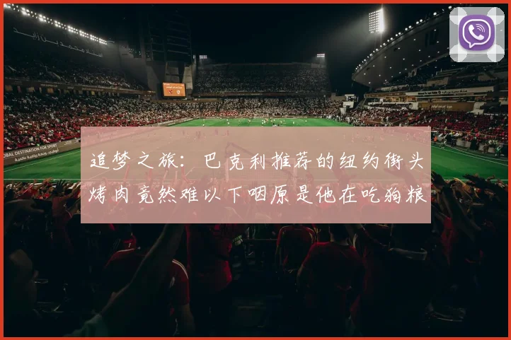 追梦之旅：巴克利推荐的纽约街头烤肉竟然难以下咽原是他在吃狗粮